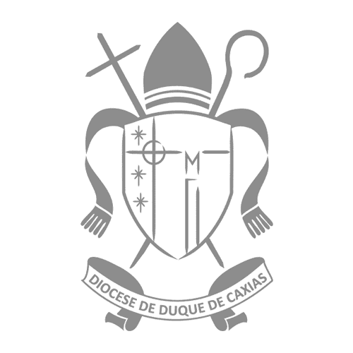 Brasão Diocese de Duque de Caxias - Escala de Cinza