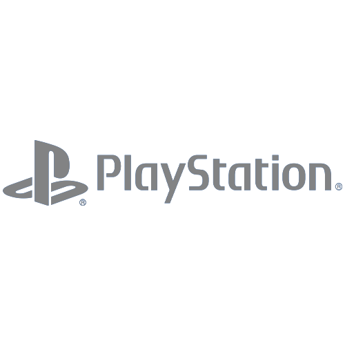 Logo Playstation - Escala de Cinza