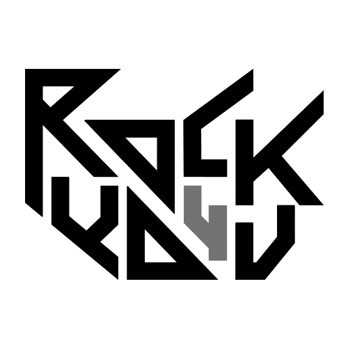 Logo Rock For You - Escala de Cinza