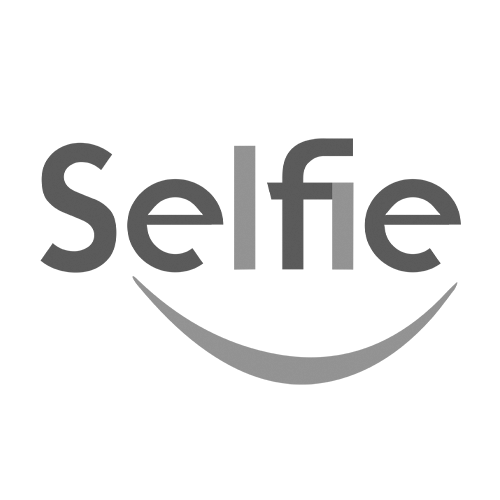 Logo Selfie - Escala de Cinza