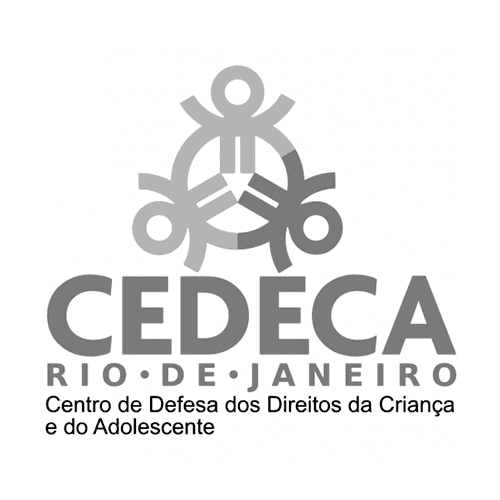 Logo CEDECA RJ (Tons de Cinza)